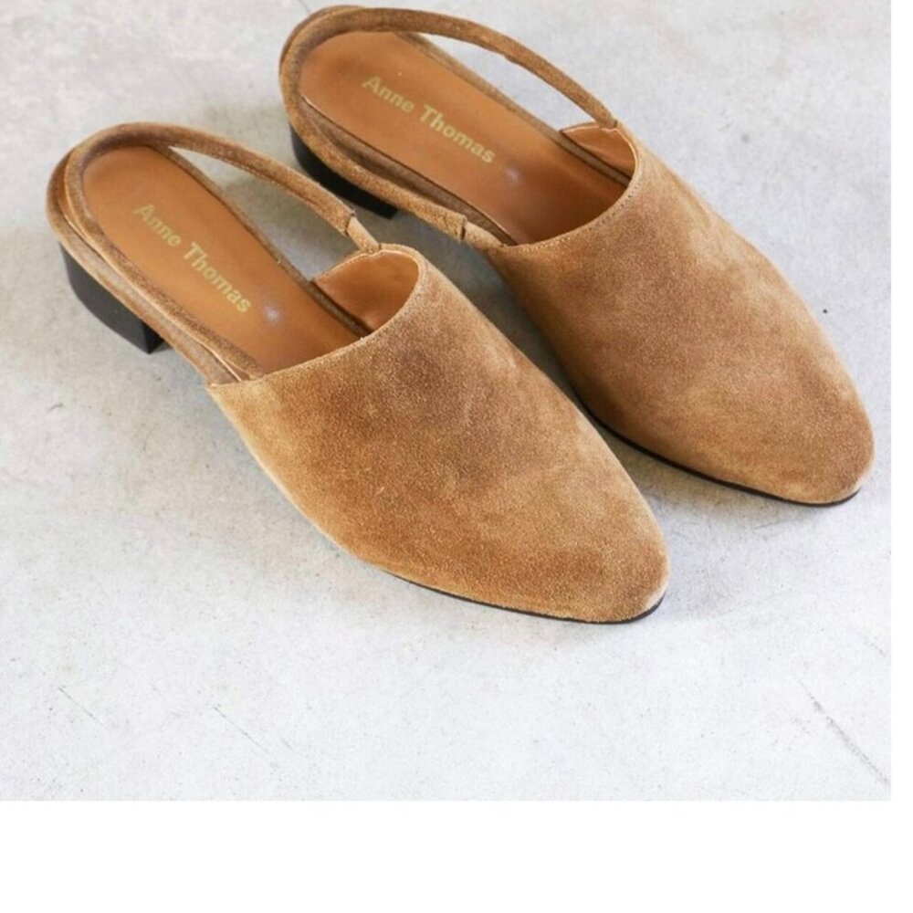 Anne Thomas slingback mules